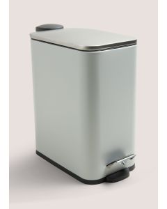 Bathroom Modern Metal Bin (28cm x 25cm)-Grey