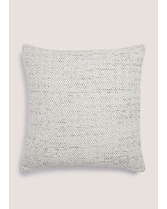  Marl Chenille Cushion (43cm x 43cm)-Grey