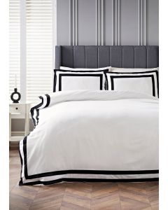 Monochrome Border Duvet Cover