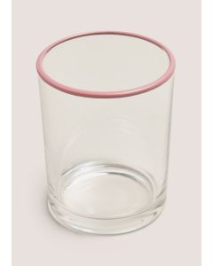 Rim Glass Tumbler (7.5cm x 9cm)-Clear-One Size