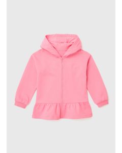 Girls  Zip Up Hem Hoodie