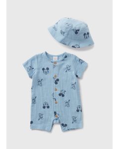 Disney Kids Mickey Mouse Romper & Hat Set