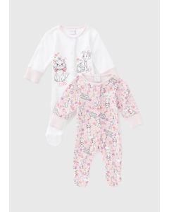 Disney Baby 2 Pack Marie Sleepsuits