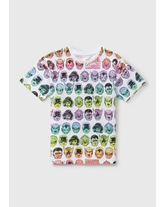 Marvel Boys Rainbow Head T-Shirt