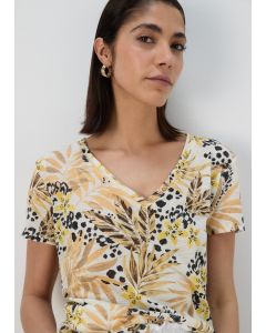 Floral Print Jersey Top