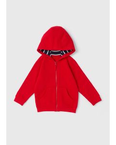 Boys Zip Up Red Hoodie (1-7Yrs)