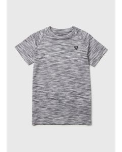 Boys Grey Space Dye T-Shirt (7-13Yrs)