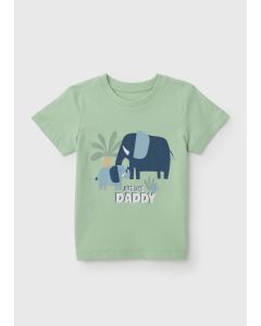 Boys "Just Like Daddy" Print T-Shirt