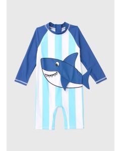  Stripe Shark Swimsuit