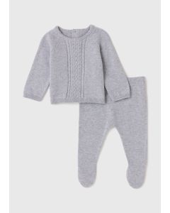 Boys Layette Knitted 2Pc Set