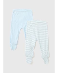 Baby 2 Pack Layette Ribbed Leggings