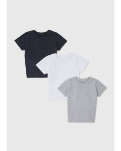 3 Pack Boys Monochrome T-Shirts