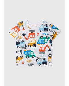 Boys Digger Print T-Shirt