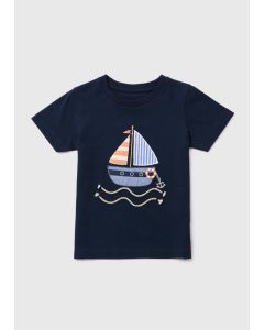 Boys Boat Rope Print T-Shirt