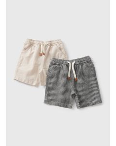 Boys 2 Pack  Stripes Woven Shorts