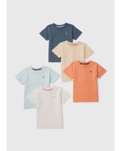 Boys 5 Pack Multi ColouT-Shirts