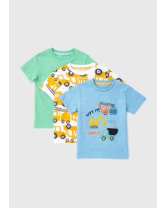 Boys 3 Pack Truck T-Shirts