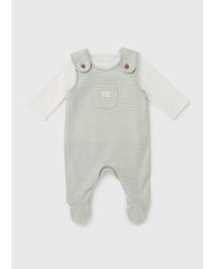 Baby Stripe Dungaree Set