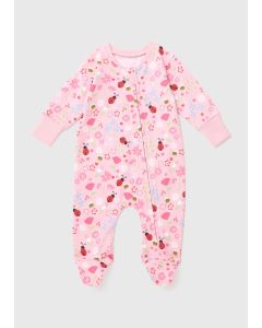 Baby Floral Zipped Sleepsuit