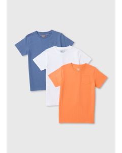 Boys 3 Pack Solid T-Shirts