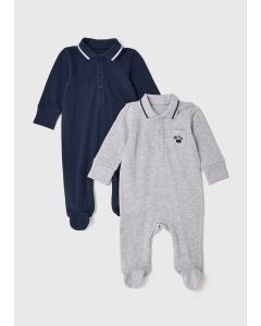 2 Pack Preppy Boy Sleepsuit