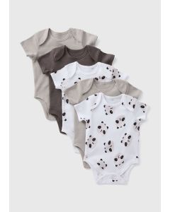 Baby 5 Pack Panda Bodysuits