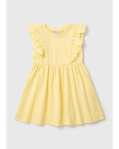 Girls Schiffly Trim Dress