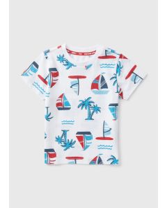 Boys Boat Print T-Shirt