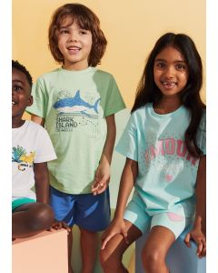 Boys Shark Print T-Shirt