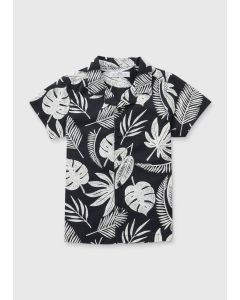 Boys Leaf Print Shirt