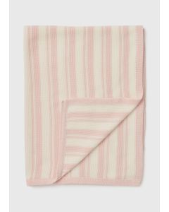 Kids Knitted Blanket (70cm x 90cm)-Pink-One Size