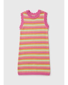 Girls Crochet Stripe Dress