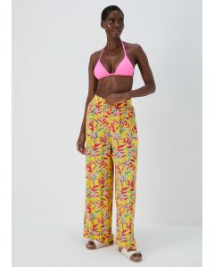 Floral Wide Leg Trousers