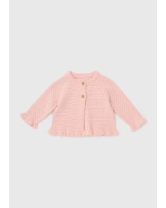 Girls Frill Knit Cardigan