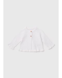 Girls Frill Knit Cardigan