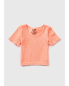 Girls Seamless Ribbed T-Shirt