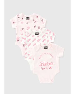 Baby 3 Pack Barbie Bodysuits