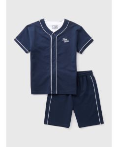 Boys Herringbone T-Shirt & Shorts Set