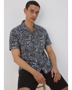 Aztec Print Jersey Shirt