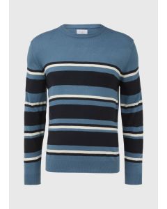 Blue Stripe Jumper - Medium