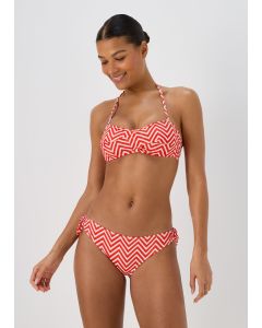  Twist Stripe Bikini Top