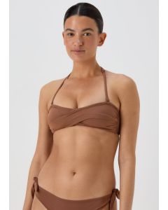 Mocha Twist Bikini Top