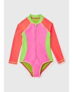 Trans Zip Ls Swimsuit Ombre