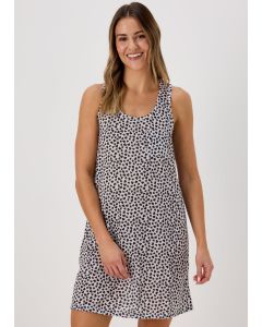 Cream Heart Print Nightie