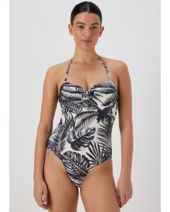 Tie Front Aop Swimsuit