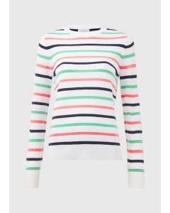 Multicoloured Stripe Crewneck Soft Touch Jumper