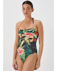 Multi Tropical Floral Swimming Costume