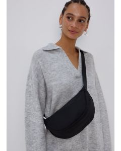  Nylon Moon Bag-Black-One Size