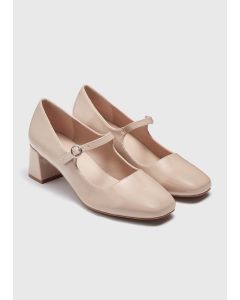 Nude Mary Jane Workwear Heels