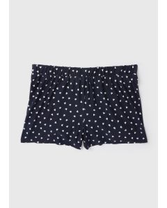  Mono Heart Print Shorts